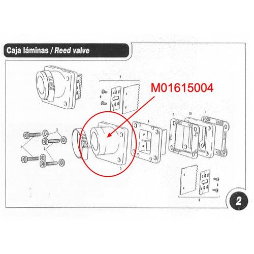 GASGAS RUBBER INLET MANIFOLD 96-02