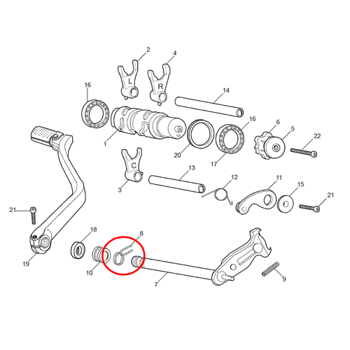 SR Gearchange index spring