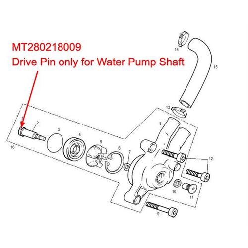 WATER PUMP DRIVE PIN