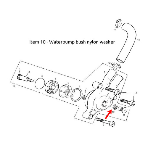 WATER PUMP WASHER NYLON