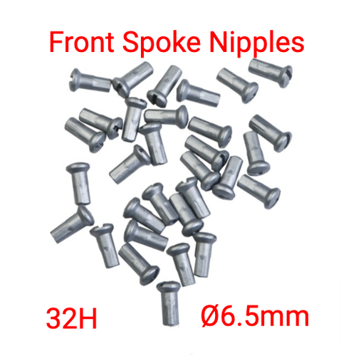 Front Wheel Spoke Nipple Kit (32 PZ) Ø6.5mm