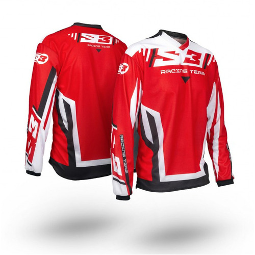 S3 Trial Race Team Riding Jersey - Red