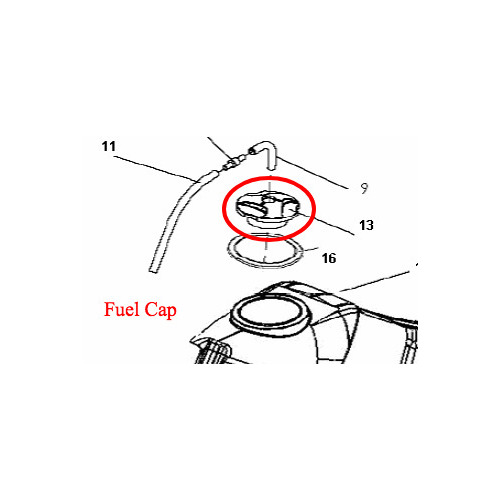 Fuel Cap - Scorpa TYS and SYF LongRide