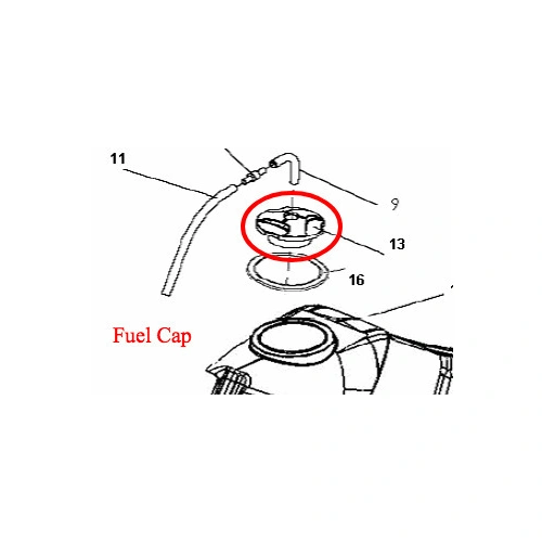 Fuel Cap - Scorpa TYS and SYF LongRide