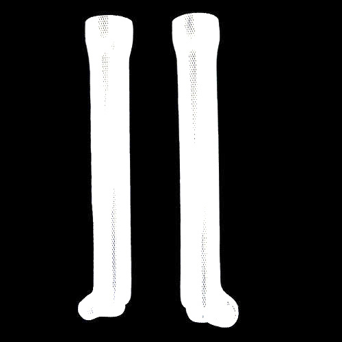 TECH Fork Protectors, Short, White