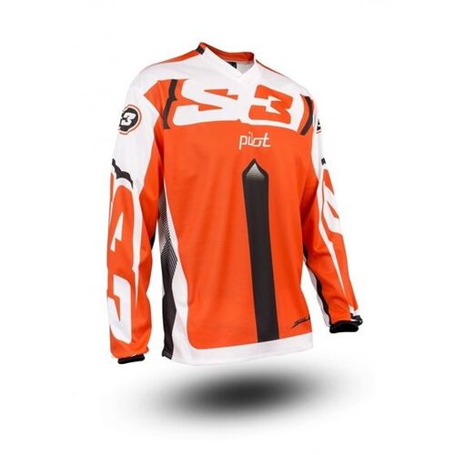 S3 PROTEC Trials Jersey - Orange - Medium