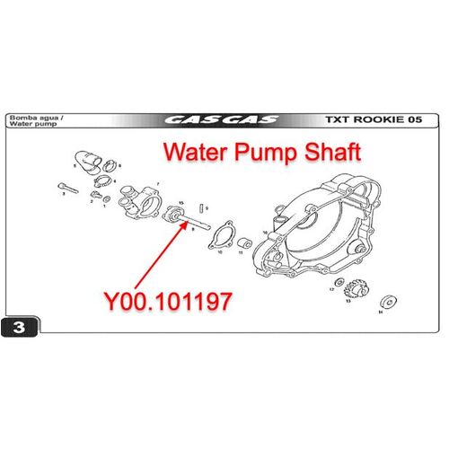 WATER PUMP DRIVE BOY50/Cadet