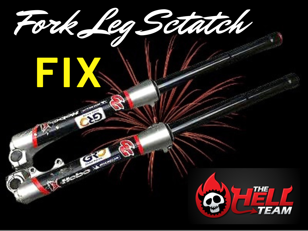 Aluminium Fork Leg Scratch Fix