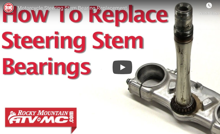 Steering stem bearing replacement.