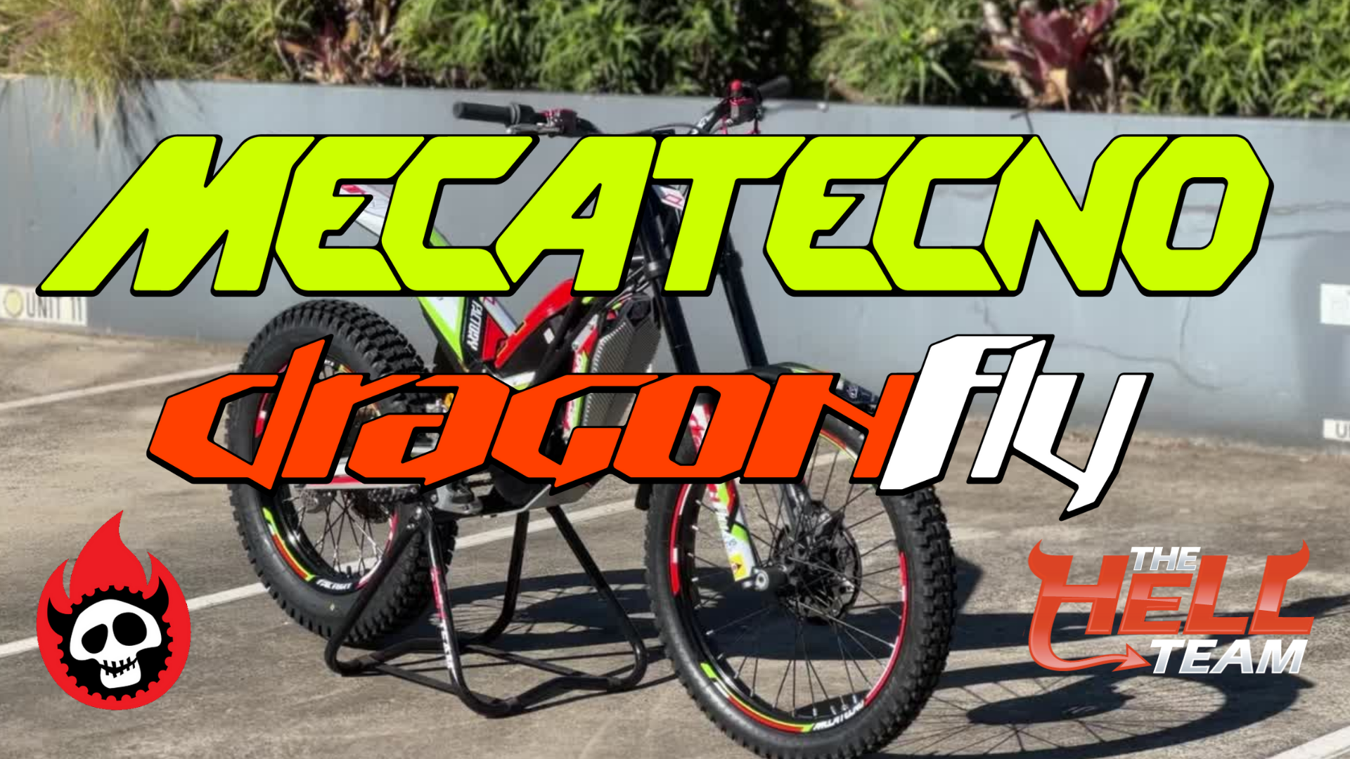 A closer look at the new Mecatecno DragonFly Electric trials bike.