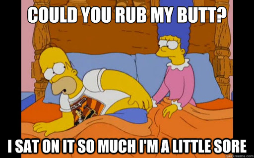 Butt Bruise Wednesday -  #2